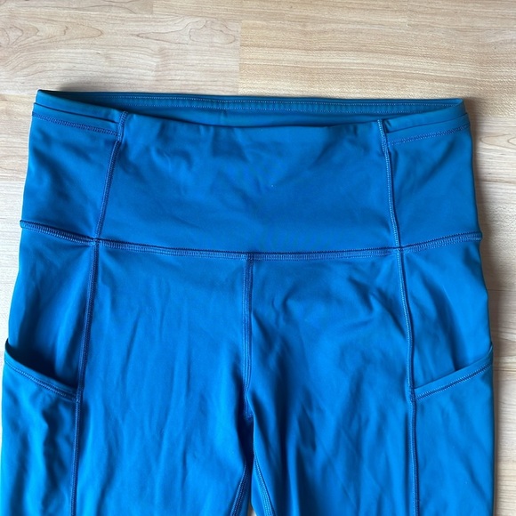 Lululemon fast and free 25” legging dark teal - Picture 3 of 14
